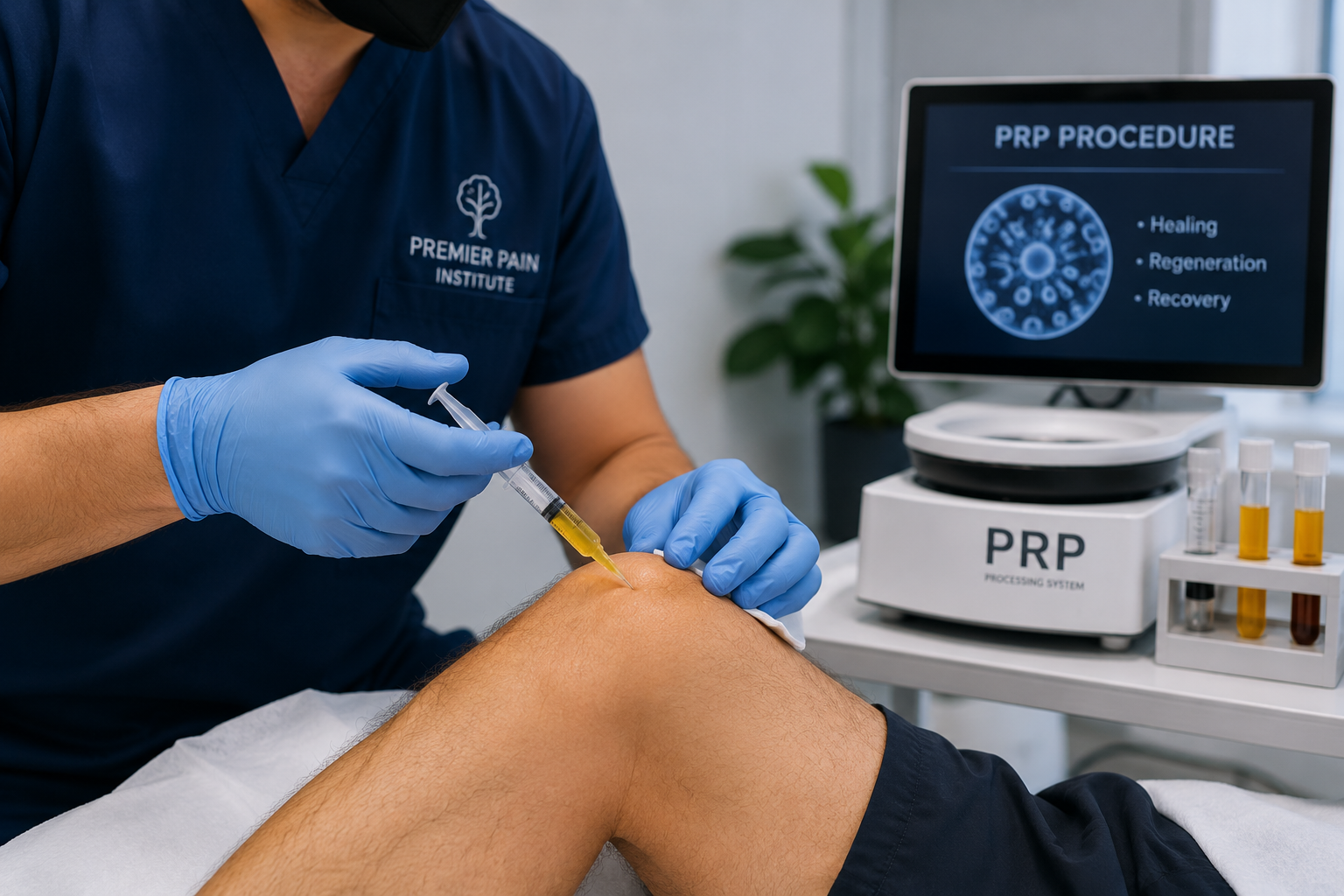 PRP injection procedure
